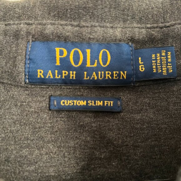 Gray Classic Fit Men's Ralph Lauren Polo Shirt - Picture 3 of 3